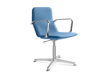 FLEXI LIGHT CHL BR F60-N6 - Height-adjustable fabric office chair with armrests by LD Seating - view 2